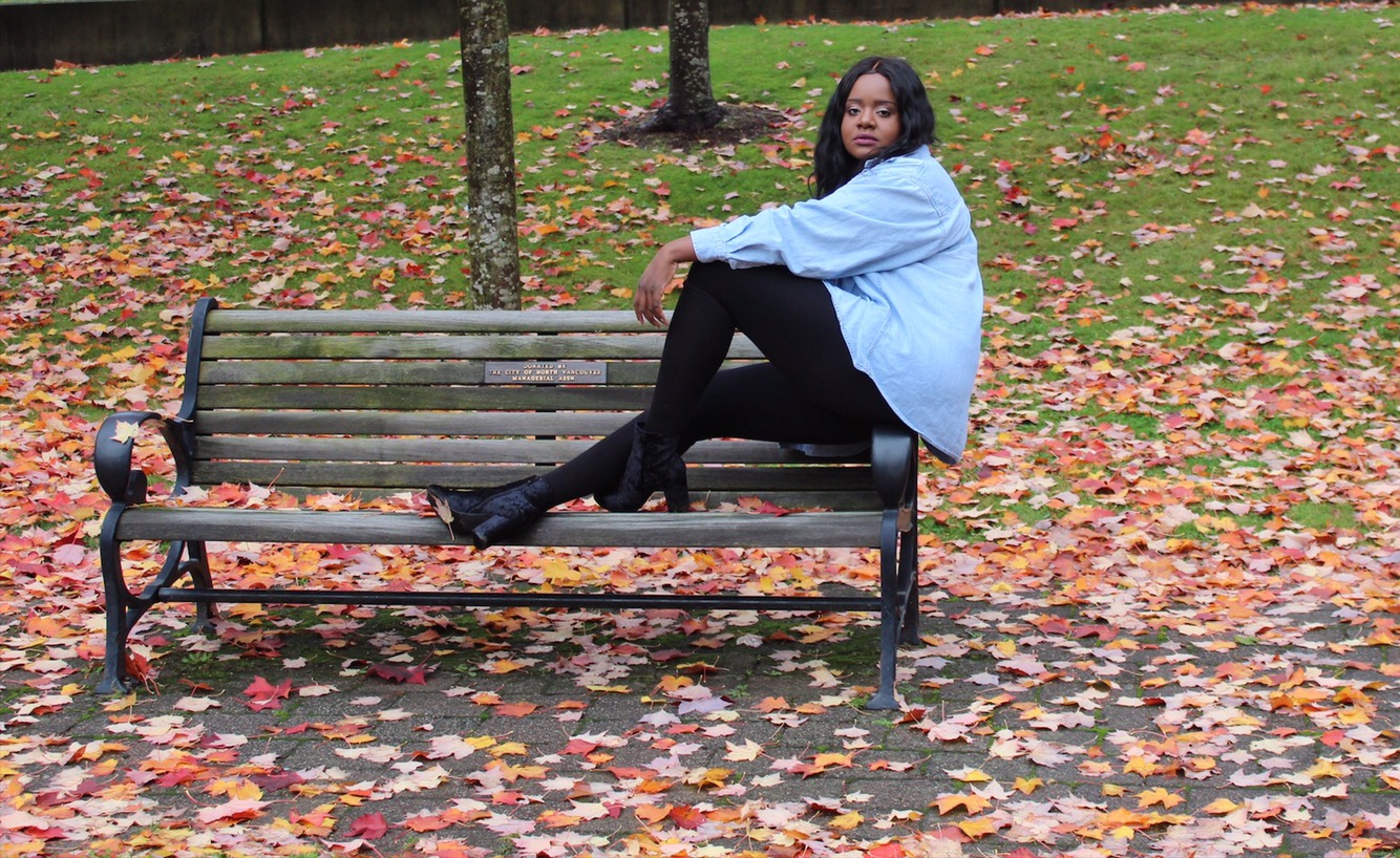 fall, autumn, deep cove, explore BC, fall fashion, leaves, fall leaves, nature, nature photography, fashion, black model, plus size model, black girl magic, vancouver, mission bc blogger, north vancouver, vancouver blogger, canadian beauty blogger, beauty blogger, jamaican blogger, jamaica, blogger,