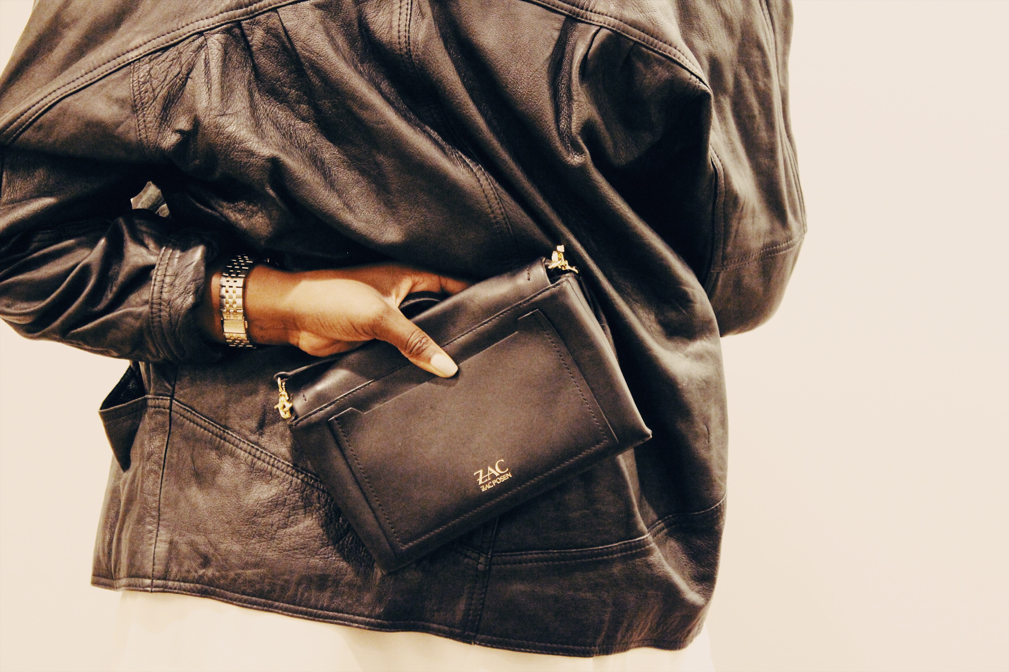 Zac, Zac Posen, Women's, Eartha Envelope Crossbody Bag, Crossbody bag, luxury purse, black bag,