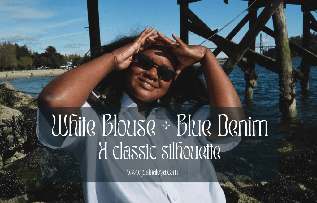 White Blouse + Blue&nbsp;Denim